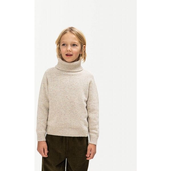 Matona Klassischer Rollkragenpullover für Kinder aus recycelter Wolle / Turtleneck Sweater