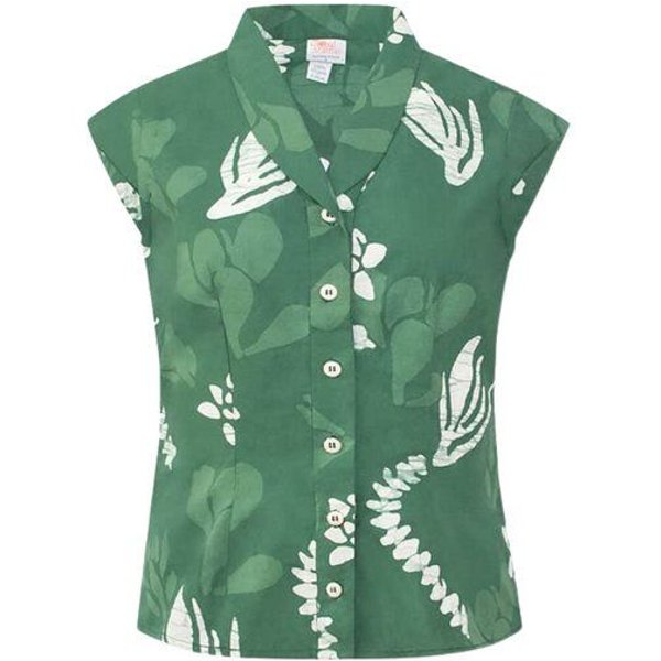 Global Mamas Bio Bluse - RETRO - Forage