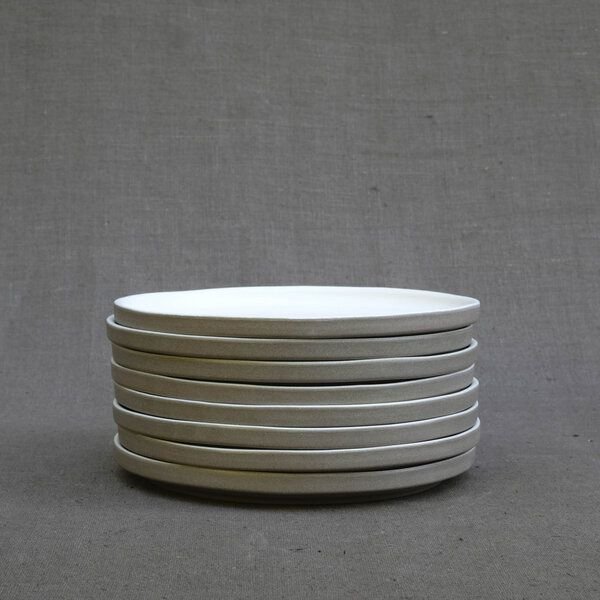 Izanami Tableware Handgemachter Kleiner Teller 4er Set (⌀ 20,5 cm) aus Steinzeug - Lietzensee