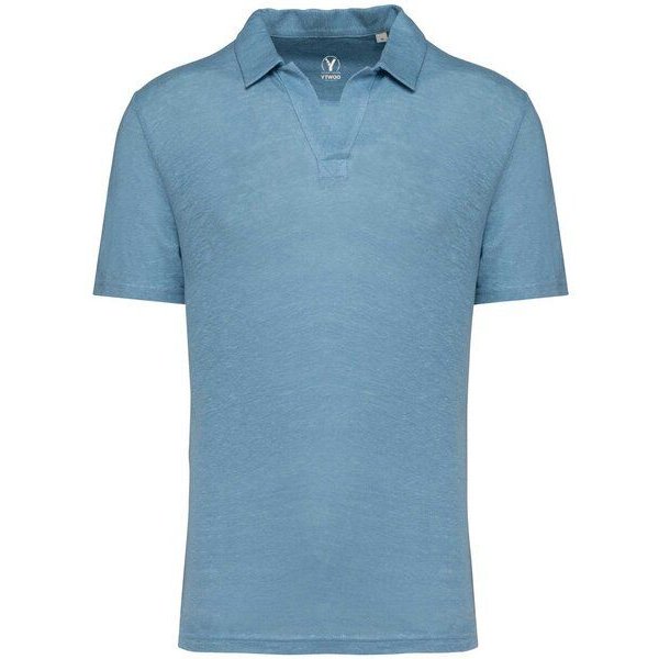 YTWOO Herren Polohemd aus 100% Leinen