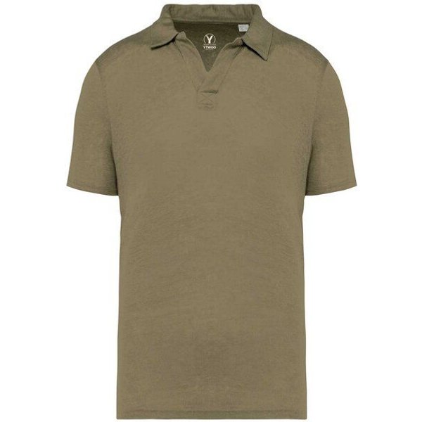 YTWOO Herren Polohemd aus 100% Leinen