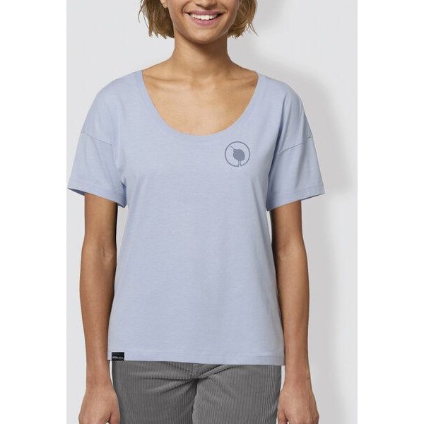 little kiwi Damen T-Shirt, "Kiwi", Blue soul, locker geschnitten