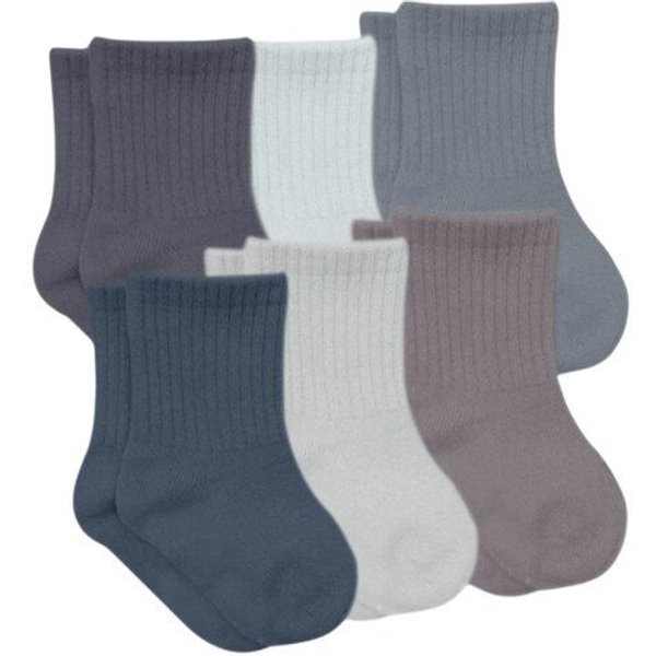 bistyle Socken 6er-Pack für Babys Babysocken Jungen Mädchen Kurzsocken gerippt