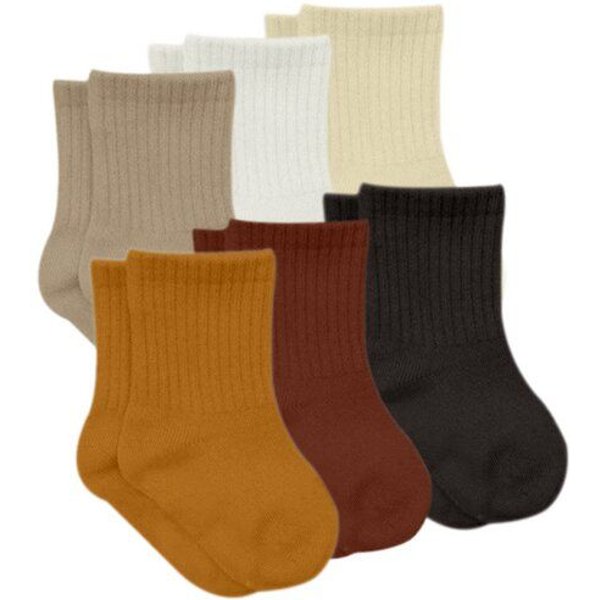 bistyle Socken 6er-Pack für Babys Babysocken Jungen Mädchen Kurzsocken gerippt