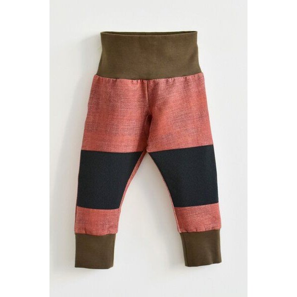 Babbily Robuste Kinderleggings mit verstärkten Knien - mitwachsend. Jeans Optik