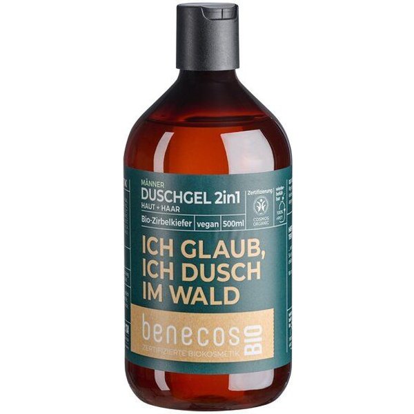 benecosBIO ICH GLAUB, ICH DUSCH IM WALD - DUSCHGEL 2IN1 BIO-ZIRBELKIEFER