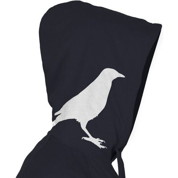 HANDGEDRUCKT "Rabenflüsterer" Männer Hoody Neutral