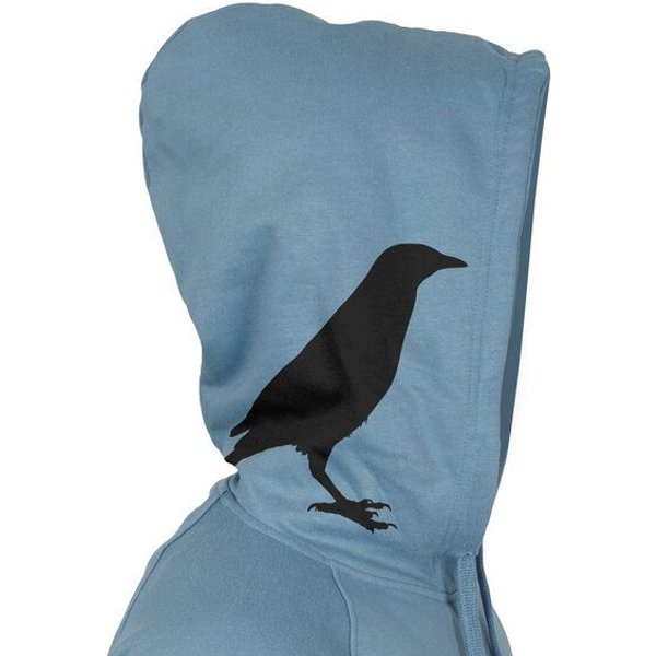 HANDGEDRUCKT "Rabenflüsterer" Männer Zip Hoody Neutral