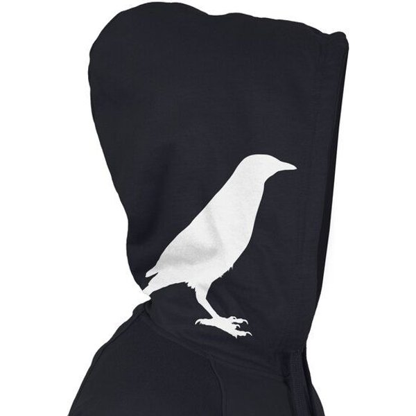 HANDGEDRUCKT "Rabenflüsterer" Männer Zip Hoody Neutral