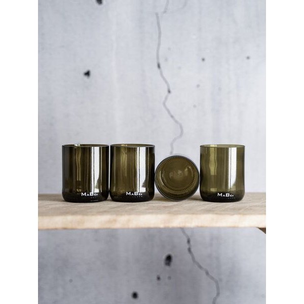 MaBe Trink Glas 250ml - Upcycling aus der Weinflasche - die nachhaltige Geschenkidee - 1 Stk
