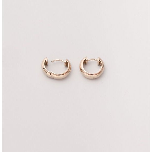 fejn jewelry Ohrringe 'shiny huggie' runde Creole
