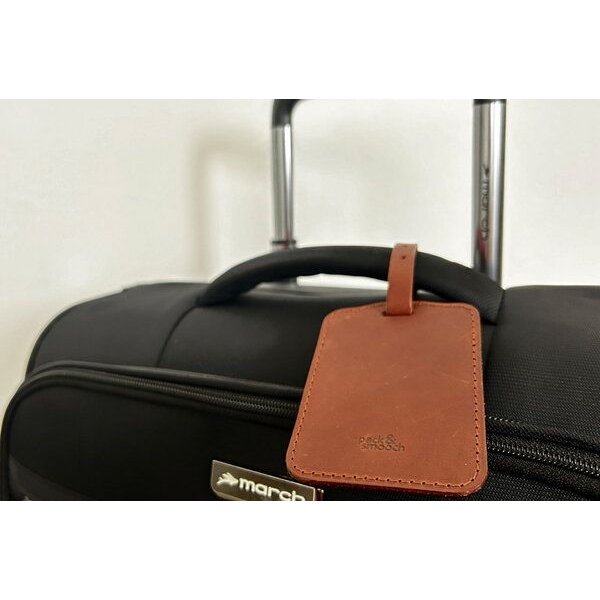 Pack & Smooch Kofferanhänger, Gepäckanhänger aus Leder - Handmade in Germany