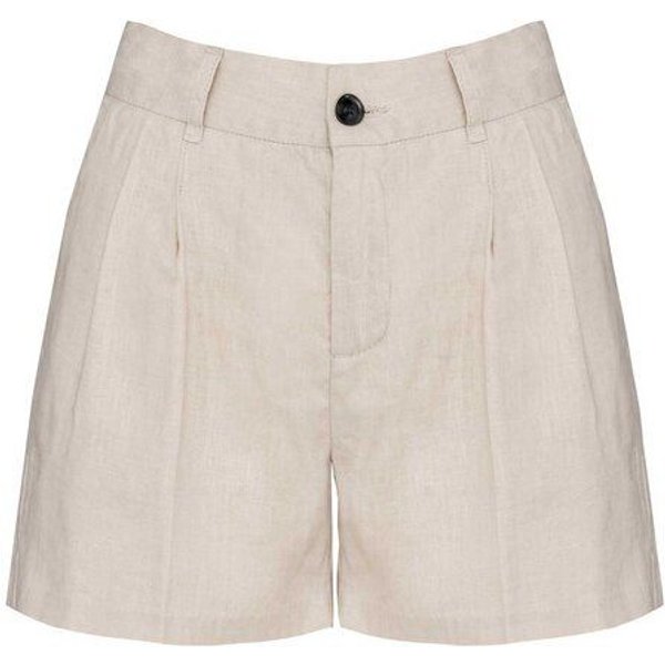 YTWOO Damen Shorts aus 100% Leinen