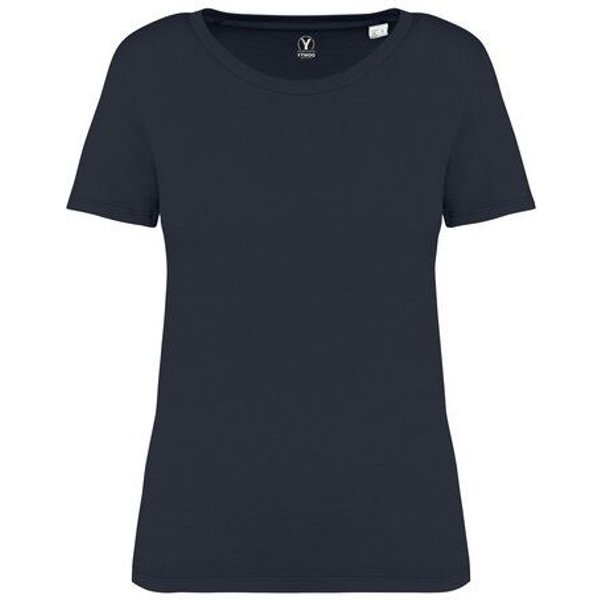 YTWOO Ausgewaschenes Damen T-Shirt aus 100% Bio-Baumwolle