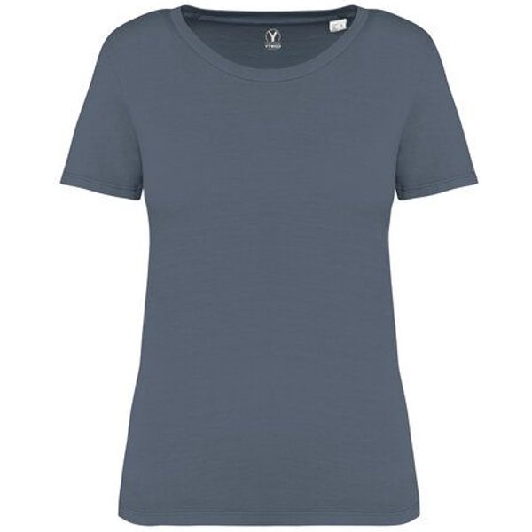 YTWOO Ausgewaschenes Damen T-Shirt aus 100% Bio-Baumwolle