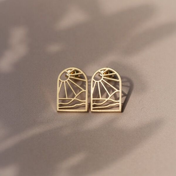 ChristinaPauls Slow jewellery Mini Ohrstecker Onda in Silber oder Gold