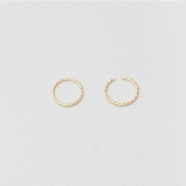 fejn jewelry Ohrringe 'tiny twisted mini hoops' im gedrehtem Look