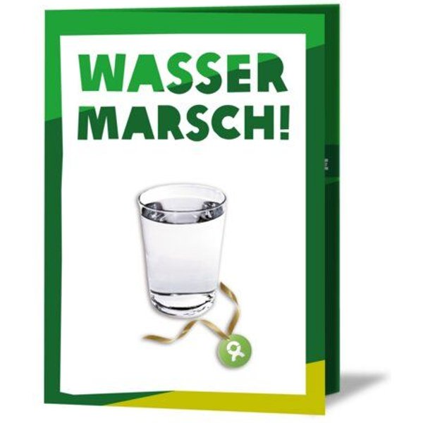 OxfamUnverpackt Spenden-Geschenk "Trinkwasser 50" (Grußkarte mit Magnet)