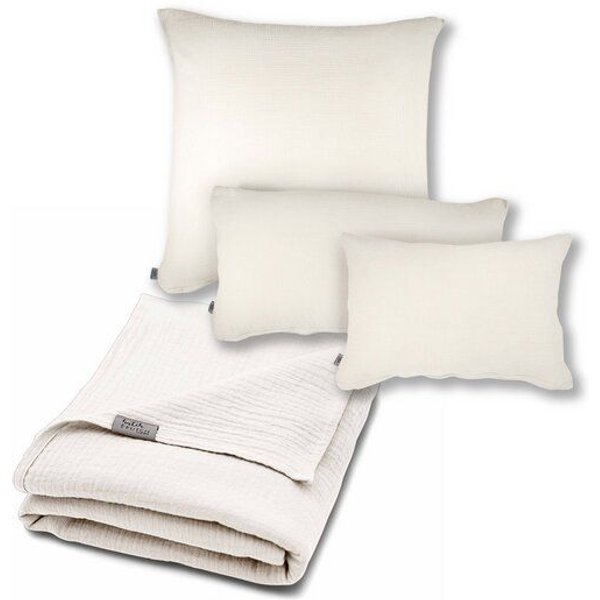 Hutch&Putch Musselin-Sommerbundle für warme Nächte (Sommerdecke 220x135 + Kopfkissenbezug nach Wahl) aus 100% Bio-Baumwolle - Handmade in Germany und Europa