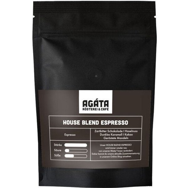 AGÁTA Rösterei & Café House Blend Espresso, ganze Bohne, 1kg