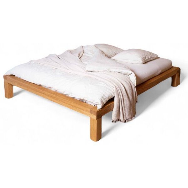 YAK holzraum Bett YARON aus Eiche Massivholz
