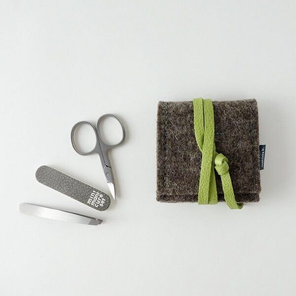matilda k. manufaktur mini-maniküre-set 'ella' aus Wollfilz braun