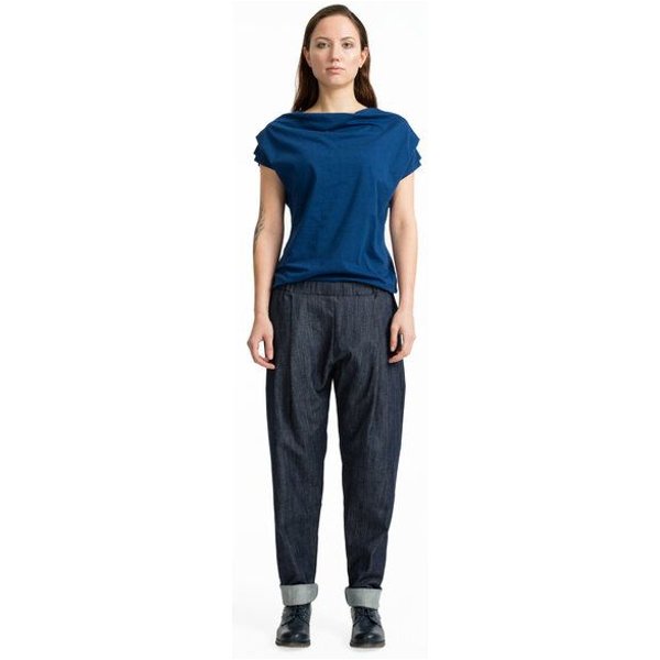 FORMAT COSY II pants, denim dunkelblau unisex