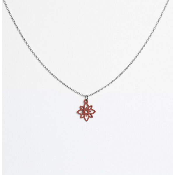 feinformart Kette mit Holzanhänger 'Flower Mini'