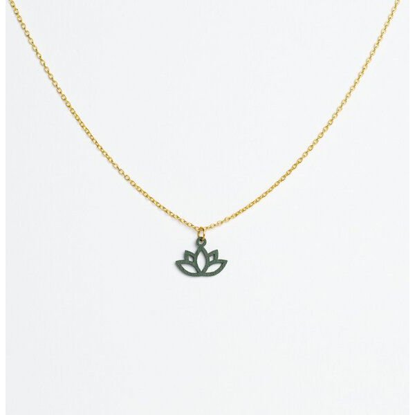 feinformart Kette mit Holzanhänger 'Lotus'