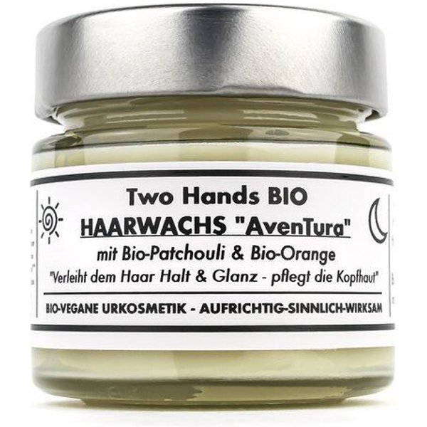 Two Hands BIO Haarwachs „AvenTura“ mit Bio-Patchouli & Bio-Orange - Bartwachs - Bio Vegan