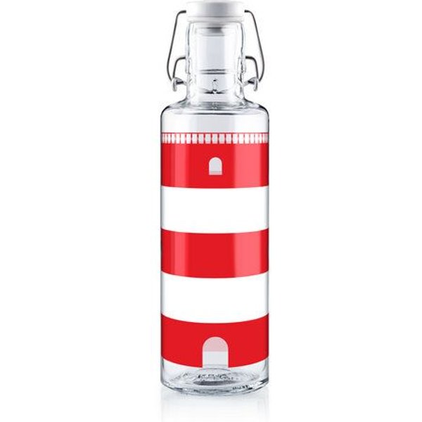 soulbottles soulbottle 0,6l • Glastrinkflasche im Leuchtturm-Design • "lighthouse"