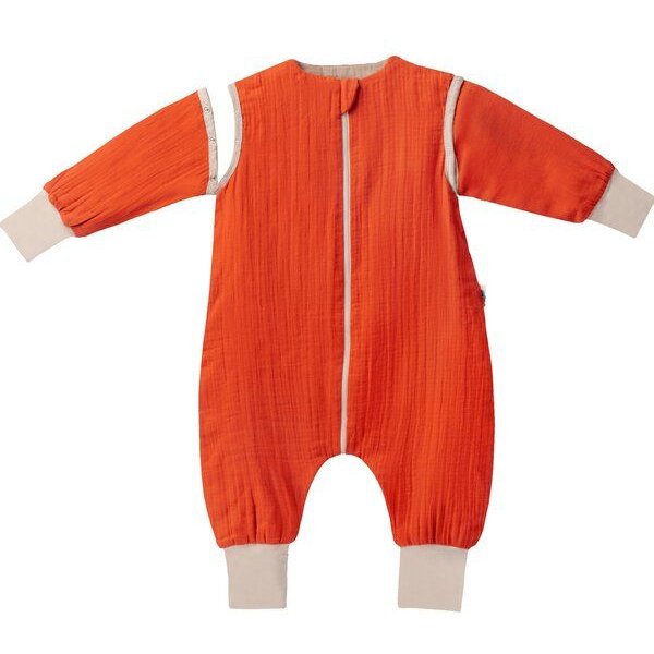 Mababu 0.5 TOG Musselin Sommerschlafsack mit Füßen & abnehmbaren Ärmeln