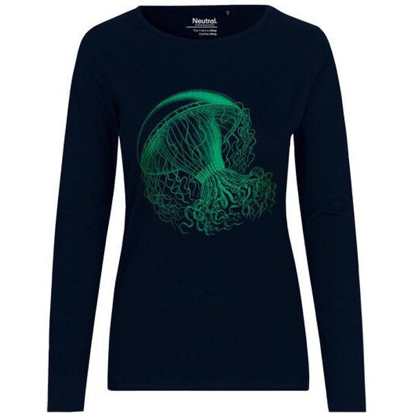 HANDGEDRUCKT "Medusa" Frauen Longsleeve Neutral