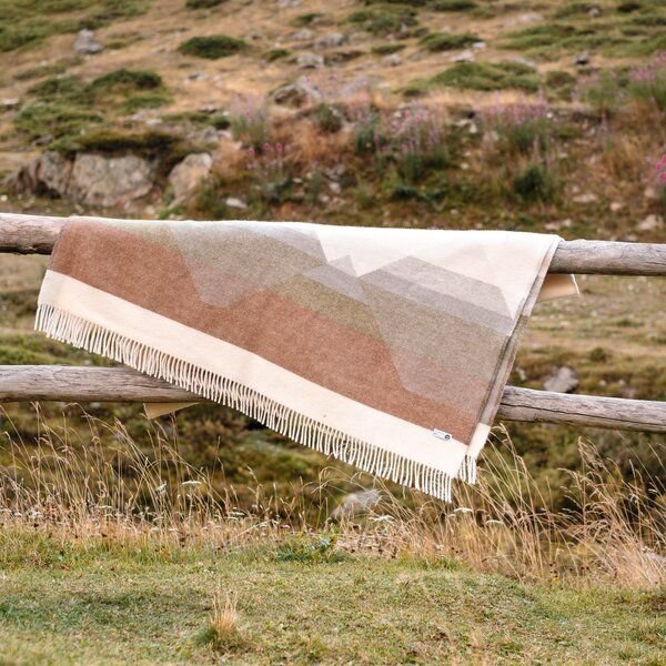 Steppenwolle Decke aus Wolle | Warme Kuscheldecke | Plaid 100% Schurwolle mulesingfrei