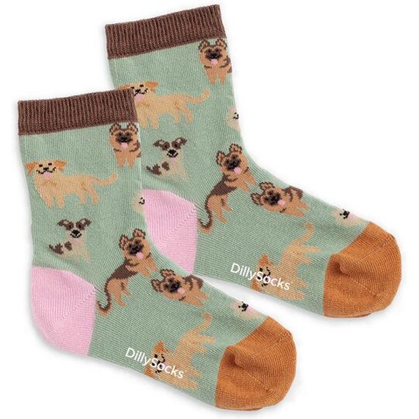 DillySocks Kindersocken Lil Doggy Dog aus Biobaumwoll-Mix