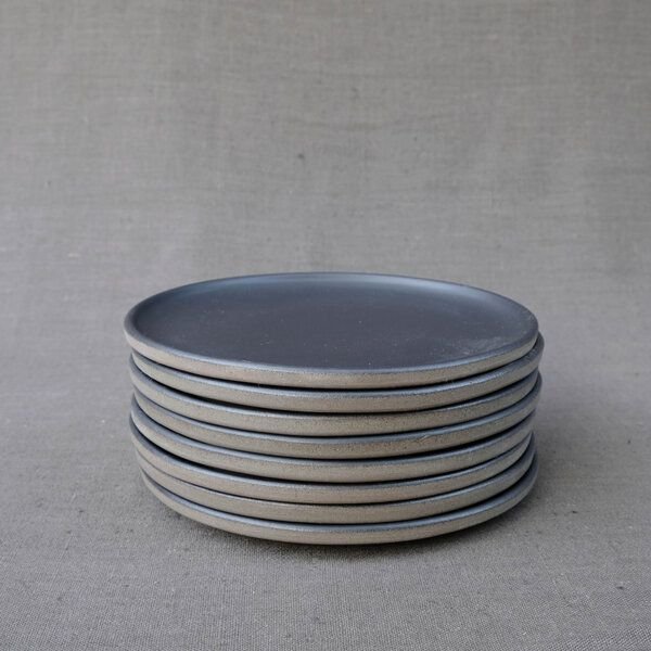 Izanami Tableware Handgemachter Großer Teller 4-6-8 Set (⌀ 25,5 cm) aus Steinzeug - Lietzensee