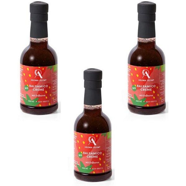 Aroma Olymp Bio Balsamico Creme mit Erdbeeren