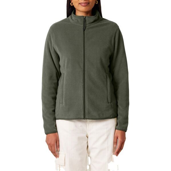 YTWOO Damen Fleecejacke enganliegend aus 100% recyceltem Polyester