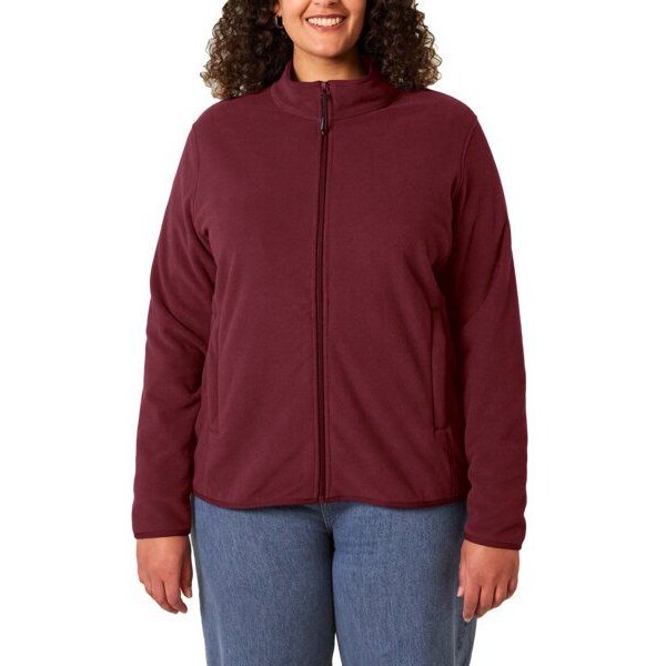 YTWOO Damen Fleecejacke enganliegend aus 100% recyceltem Polyester