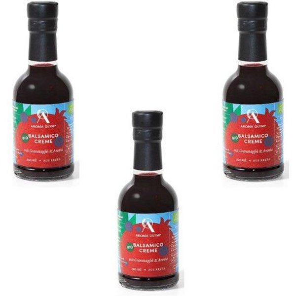 Aroma Olymp Bio Balsamico Creme mit Granatapfel und Aroniabeeren