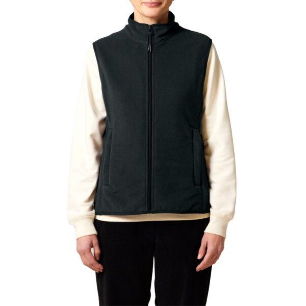 YTWOO Damen ärmellose Fleecejacke enganliegend aus 100% recyceltem Polyester