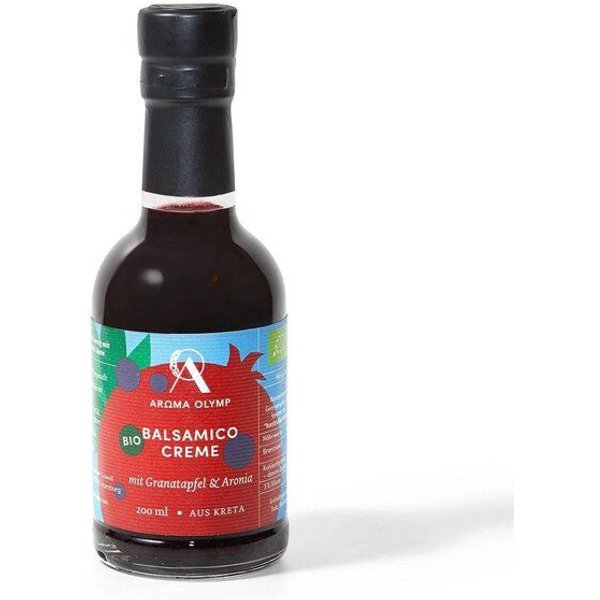 Aroma Olymp Bio Balsamico Creme mit Granatapfel und Aroniabeeren