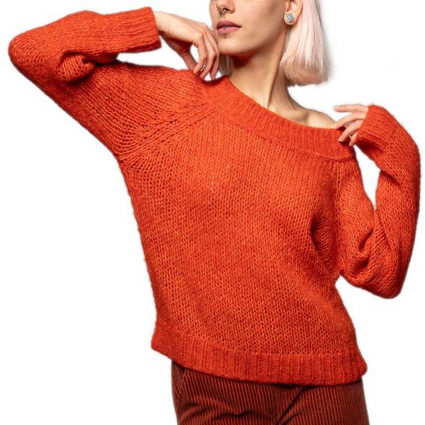 Alma & Lovis flauschiger Pullover aus Alpaka und Baumwolle