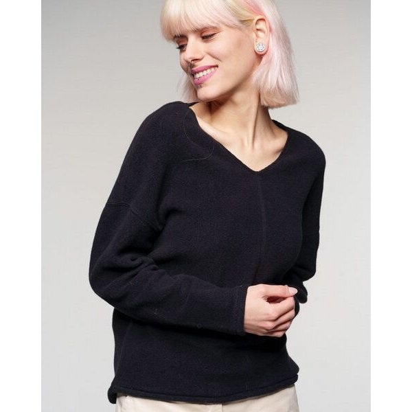 Alma & Lovis Kuscheliger Teddy-Sweater aus Organic Cotton | Teddy V-Neck