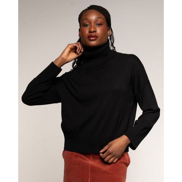 Alma & Lovis Feiner Rollkragen-Strickpullover aus Cotton-Wool-Mix | Cot-Wool Rollneck