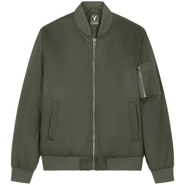 YTWOO Klassische Unisex Bomberjacke aus 100% Recyceltem Polyester