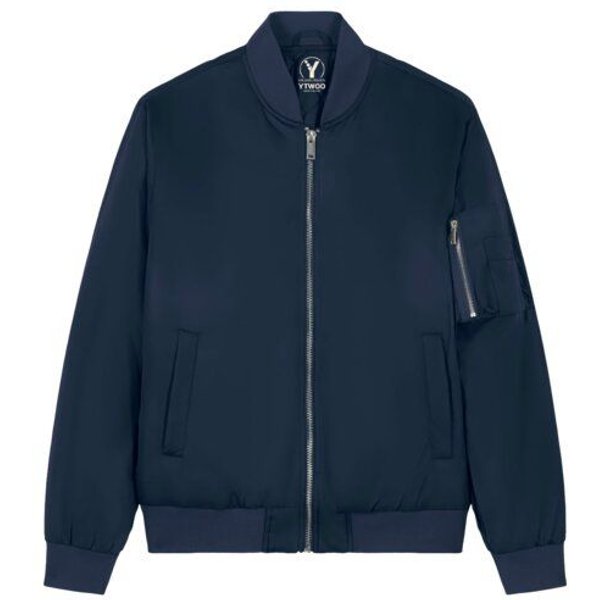 YTWOO Klassische Unisex Bomberjacke aus 100% Recyceltem Polyester