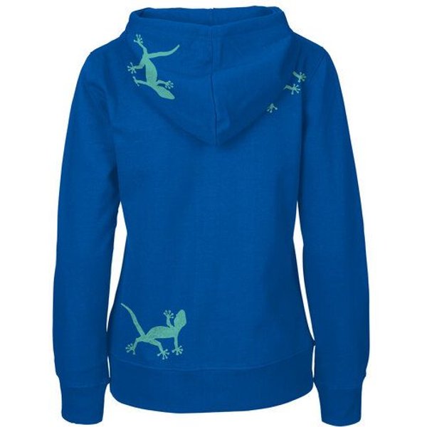 HANDGEDRUCKT "Geckos" Frauen Zip Hoody Neutral