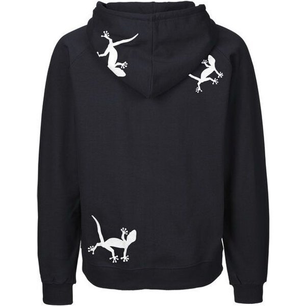 HANDGEDRUCKT "Geckos" Männer Zip Hoody Neutral