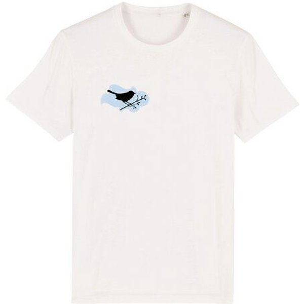 Spangeltangel T-Shirt bedruckt, "Vogel", nachhaltig, Biobaumwolle, Brustprint, unisex, bio, Tiere, Vogel,